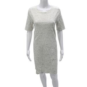 Katherine Barclay Womens Gray T Shirt Dress Short Sleeve Size M